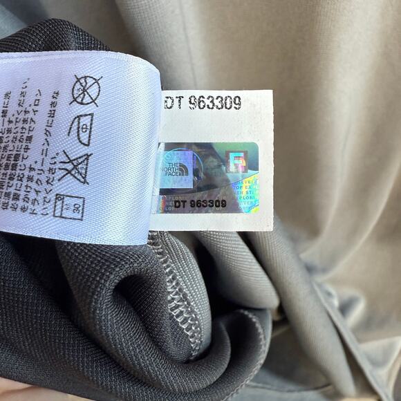 Mens North Face 1/2 zip vapor wick long sleeve gray shirt - 2 tone - mock neck L - Picture 8 of 8